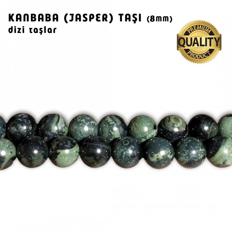 Kanbaba Jasper Taşı Dizi - 8 MM