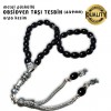 OBSİDYEN TAŞI TESBİH - 6x9 MM (ARPA KESİM)