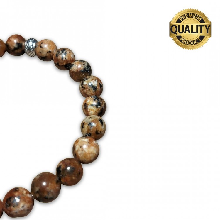 Ceyt Taşı (Kahverengi-Siyah) Bileklik - 8 MM