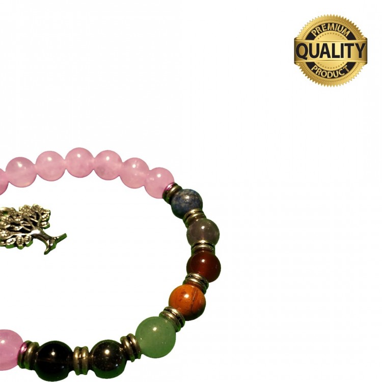 Pembe Kuvars Taşı Bilekliği - 8 MM (Çakra Taşlı) Pembe Kuvars Taşı Bilekliği - 8 MM (Çakra Taşlı)