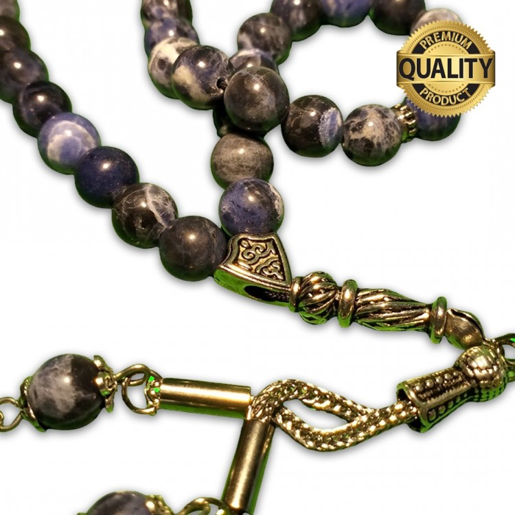 Sodalit Taşı Tesbih - 8 MM Sodalit Taşı Tesbih - 8 MM