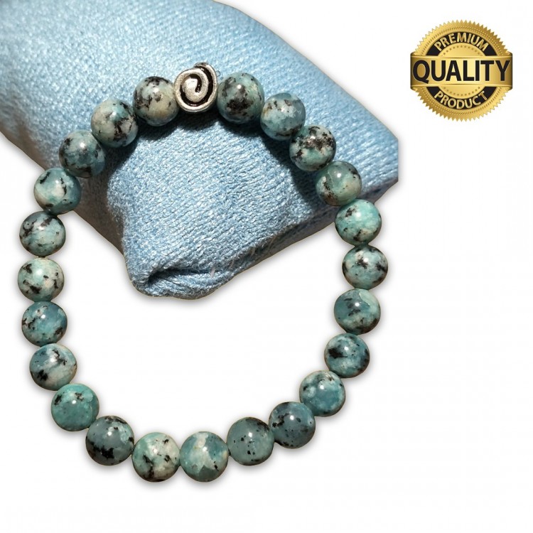 CEYT TAŞI (MAVİ-SİYAH) BİLEKLİK - 8 MM