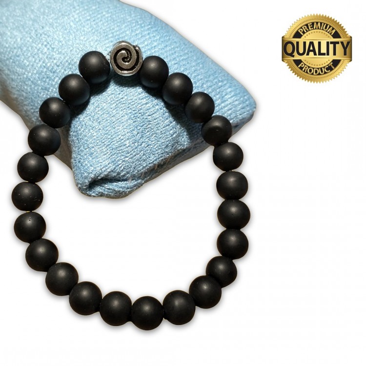 MAT OBSİDYEN TAŞI BİLEKLİK - 8 MM