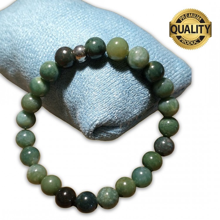 YOSUNLU AKİK TAŞI BİLEKLİK - 8 MM YOSUNLU AKİK TAŞI BİLEKLİK - 8 MM
