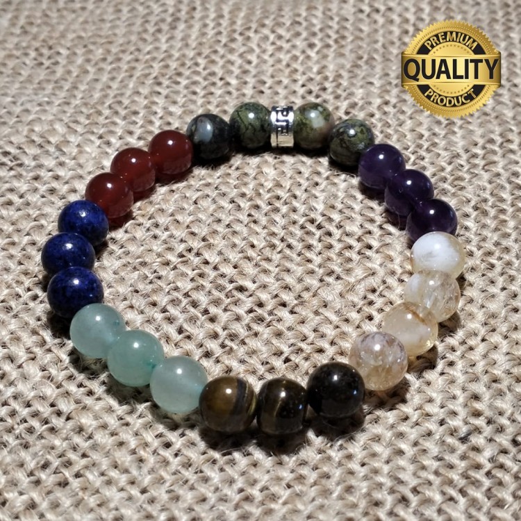 ÇAKRA BİLEKLİĞİ - 8 MM (7 FARKLI DOĞAL TAŞ)