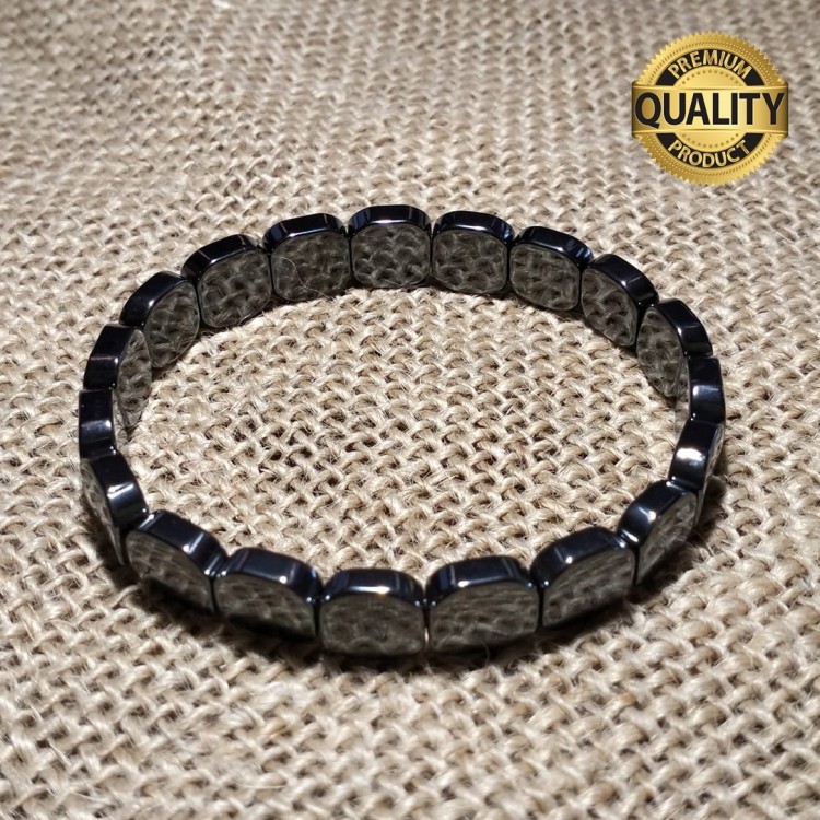 HEMATİT TAŞI BİLEKLİK - DÜZ KESİM