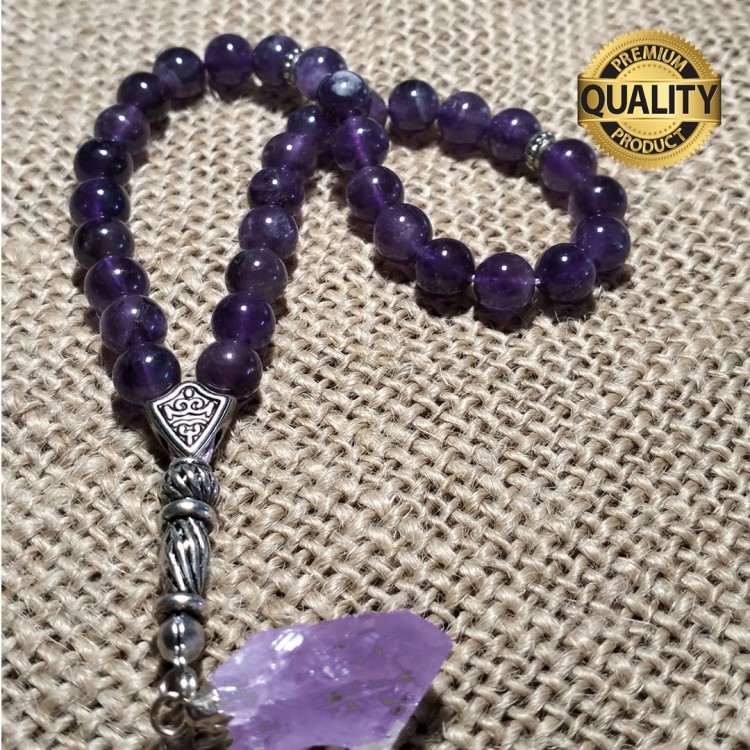 AMETİST TAŞI TESBİH - 8 MM AMETİST TAŞI TESBİH - 8 MM