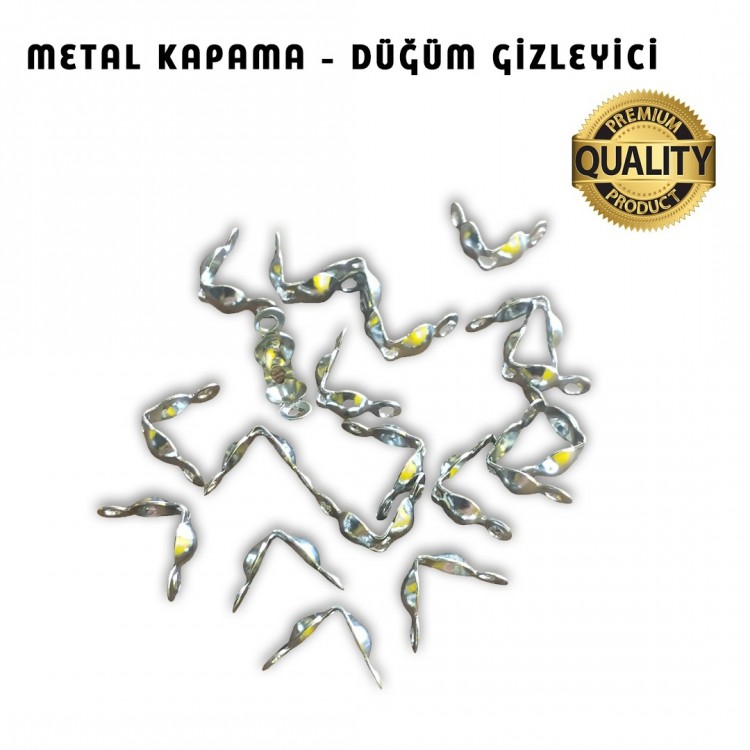 Düğüm Gizleyici - Metal Kapama (20 Adet) Düğüm Gizleyici - Metal Kapama (20 Adet)
