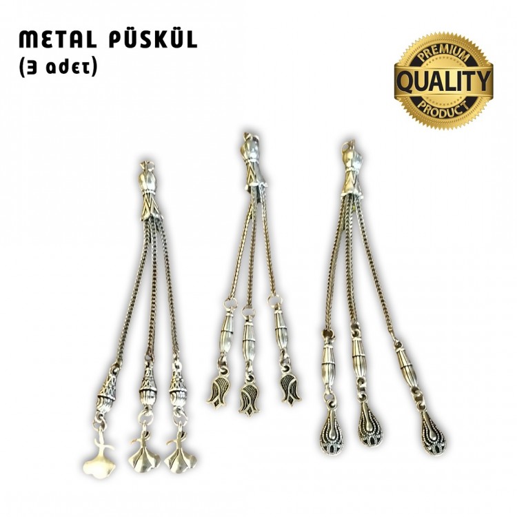 Metal Püskül (Tesbih-3 Adet) Metal Püskül (Tesbih-3 Adet)